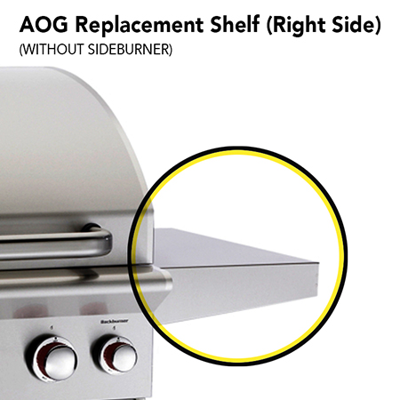 AOG Replacement Single Rigid Side Shelf - Right Side