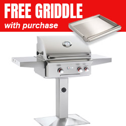 American Outdoor Grill 24" Patio Post "T" Series Gas Grill (Optional Rotisserie)