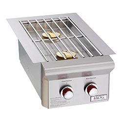 American Outdoor Grill Double Side Burner "T" Series - Built-In