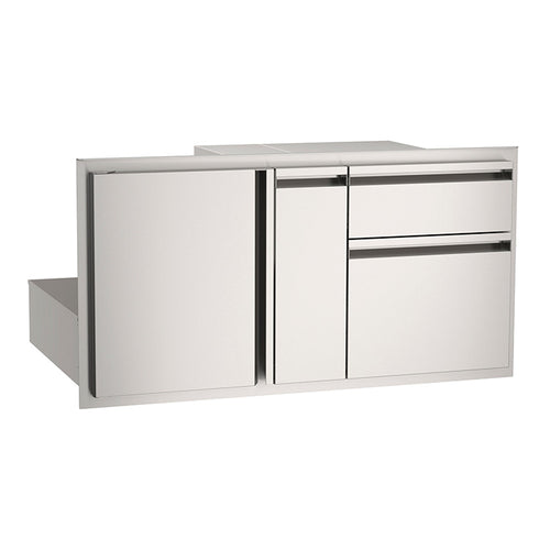 2026 Single Door with Double Drawer and Vertical Platter Storage