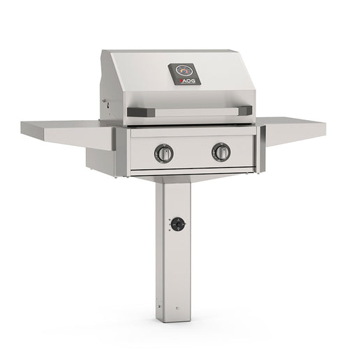 2026 American Outdoor Grill 24" In-Ground Post "T" Series Gas Grill