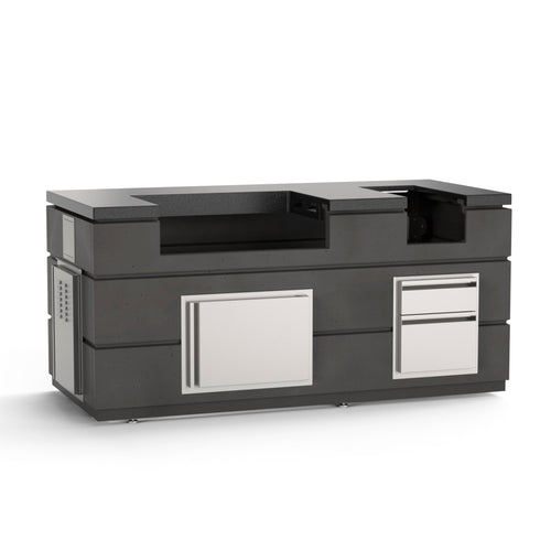 American Outdoor Grill Pre Fabricated Island Bundle - Black Lava - American Outdoor Grill