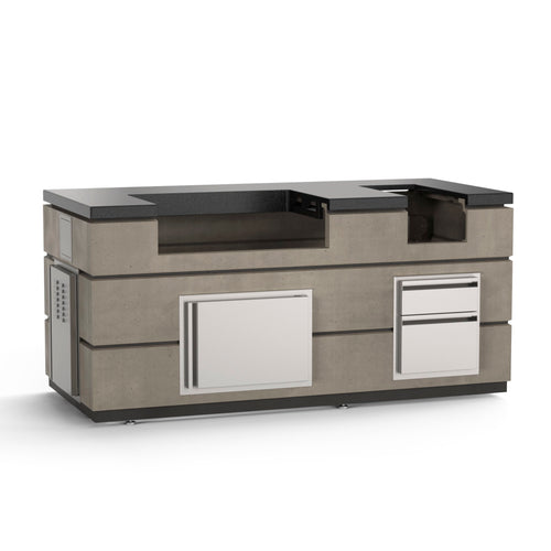 American Outdoor Grill Pre Fabricated Island Bundle - Smoke - American Outdoor Grill