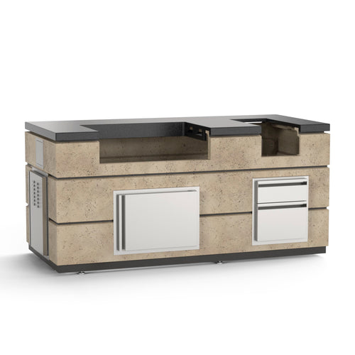 American Outdoor Grill Pre Fabricated Island Bundle - Travertine - American Outdoor Grill
