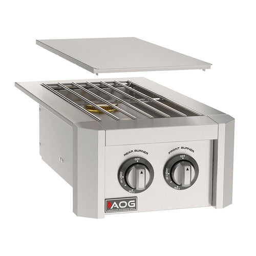 2026 American Outdoor Grill Double Side Burner "T" Series - Built-In