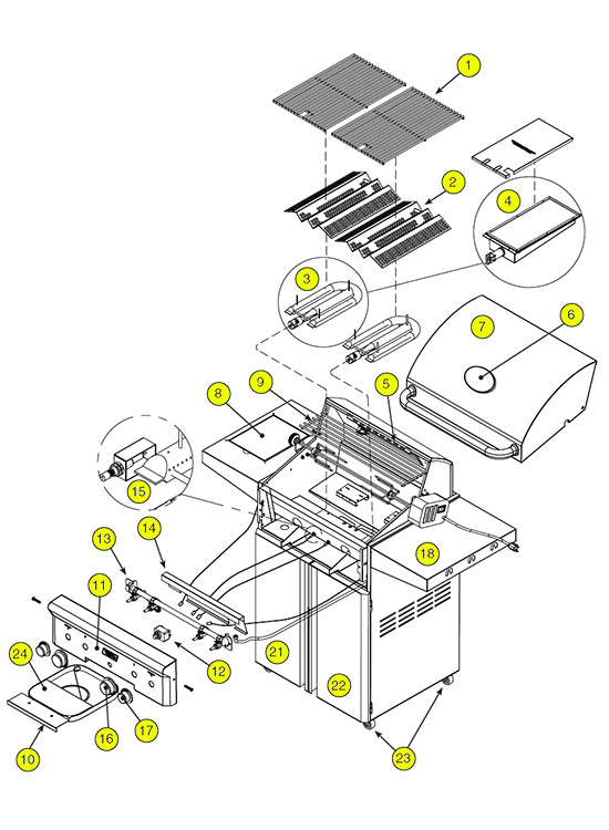 American Outdoor Grill Pre 2015 Series Parts