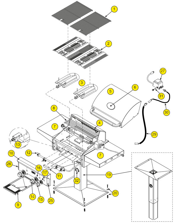 American Outdoor Grill L Series Parts